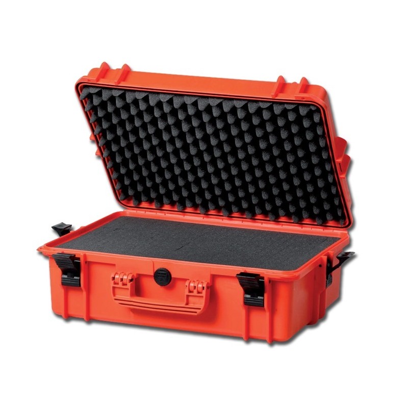 GIMA VALIGIETTA TERMOFORMATA CON INSERTI IN SPUGNA - CASE 430 - ARANCIONE O NERO - 464 X 366 X 176