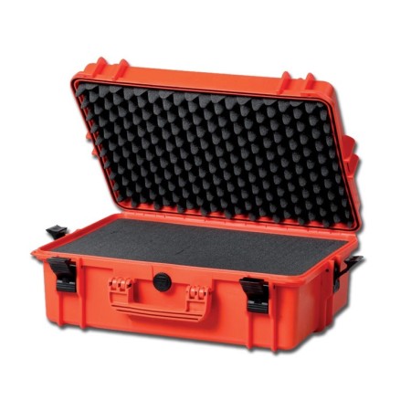 GIMA VALIGIETTA TERMOFORMATA CON INSERTI IN SPUGNA - CASE 430 - ARANCIONE O NERO - 464 X 366 X 176