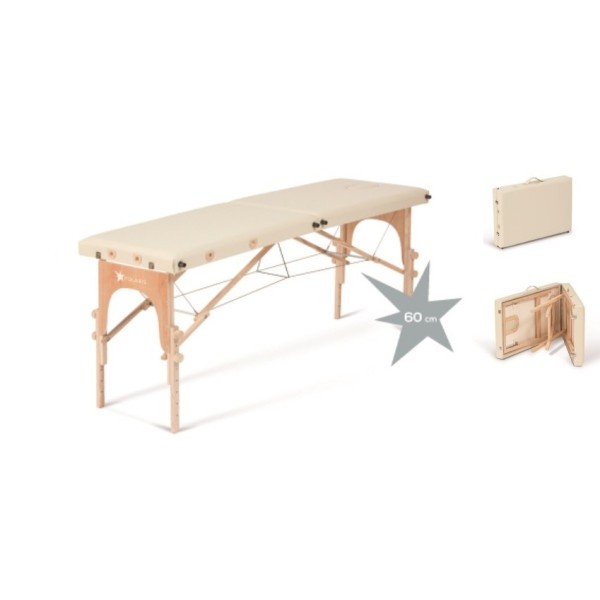 MORETTI LETTINO PIEGHEVOLE PER TRATTAMENTI A 2 SEZIONI  REGOLABILE IN ALTEZZA - CON FORO FACCIALE - 120KG - POLARIS