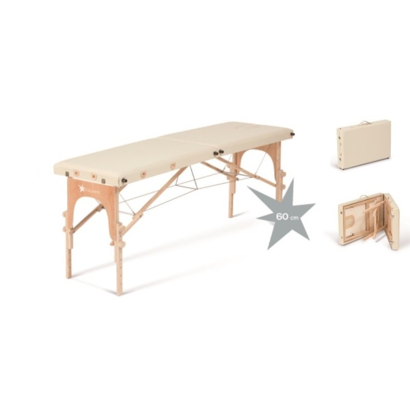 MORETTI LETTINO PIEGHEVOLE PER TRATTAMENTI A 2 SEZIONI  REGOLABILE IN ALTEZZA - CON FORO FACCIALE - 120KG - POLARIS