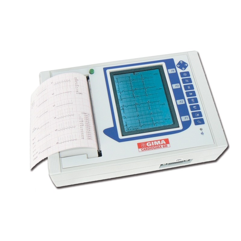 GIMA ELETTROCARDIOGRAFO ECG CARDIOGIMA 6M - 3-6-12 CANALI CON INTERPRETAZIONE