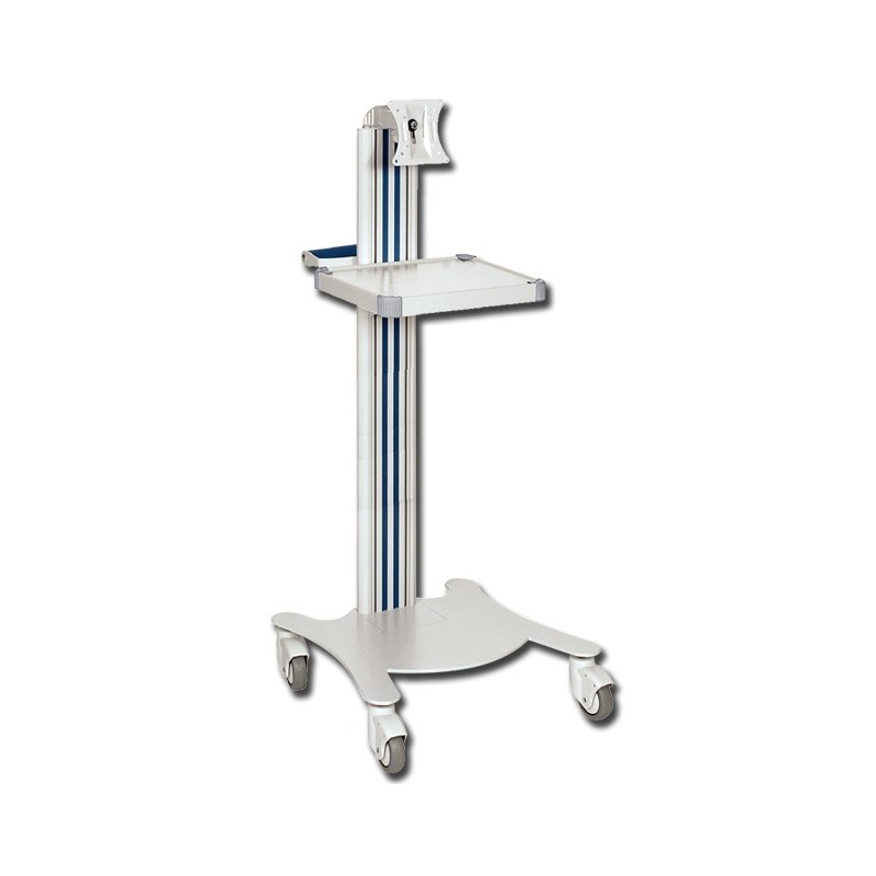 WEIKO CARRELLO AD UN RIPIANO E SUPPORTO MONITOR SUPER EASY - (H47CM - 1 RIPIANO DA 32X26CM)