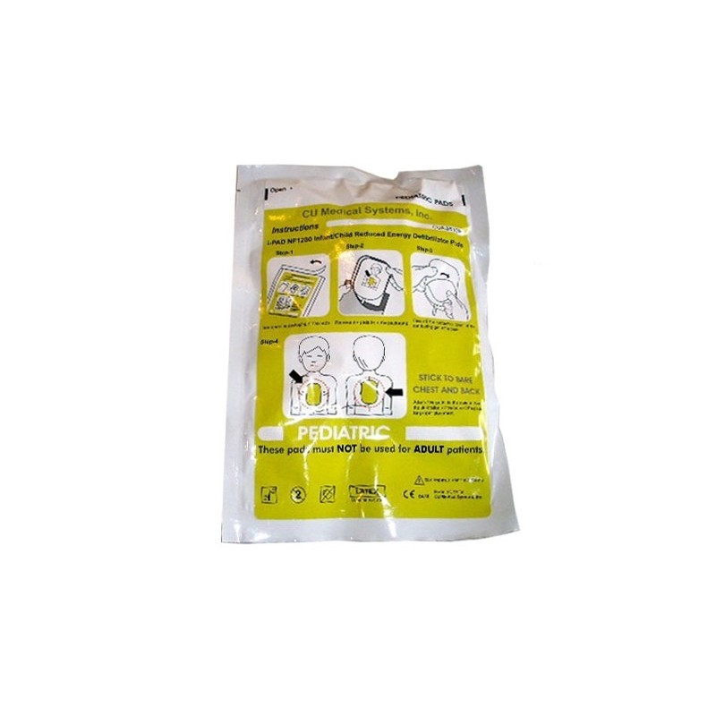 CU MEDICAL PIASTRE PEDIATRICHE ORIGINALI PER DEFIBRILLATORE IPAD CU-SP1 (COPPIA)
