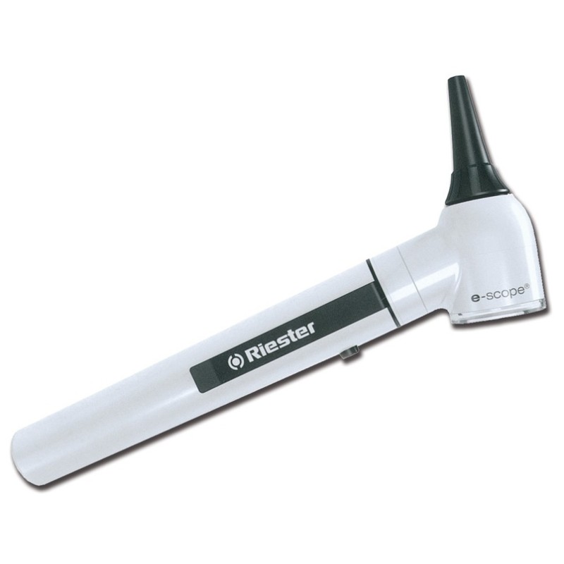 RIESTER OTOSCOPIO E-SCOPE A FIBRA OTTICA - LED 3,7V - BIANCO - IN VALIGIETTA RIGIDA