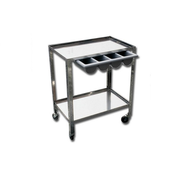GIMA CARRELLO TUTTO INOX 70X50X82