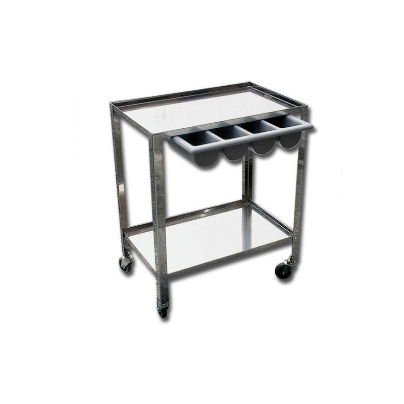 GIMA CARRELLO TUTTO INOX 70X50X82