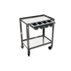 GIMA CARRELLO TUTTO INOX 70X50X82
