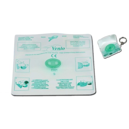VENTO AIRWAYS - MASCHERINA PER RIANIMAZIONE MONOUSO - CON PORTACHIAVI