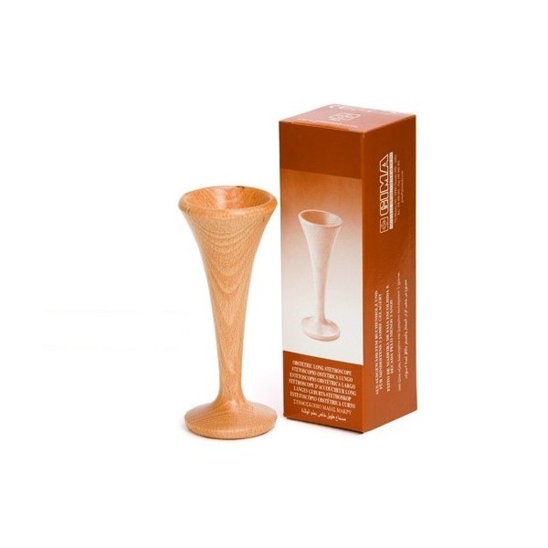 GIMA STETOSCOPIO FETALE DI PINARD CORTO - 13CM - LEGNO DI FAGGIO