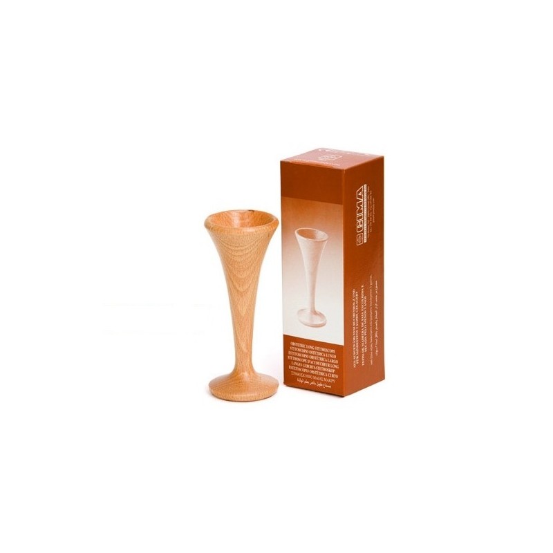GIMA STETOSCOPIO FETALE DI PINARD CORTO - 13CM - LEGNO DI FAGGIO