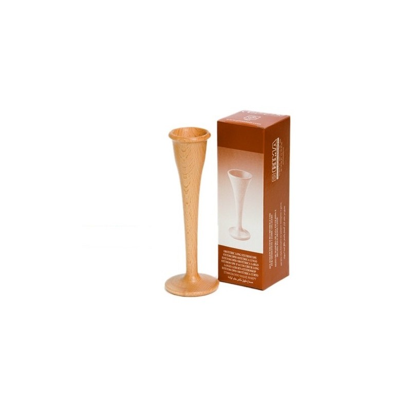 GIMA STETOSCOPIO FETALE DI PINARD LUNGO - 17CM -LEGNO DI FAGGIO