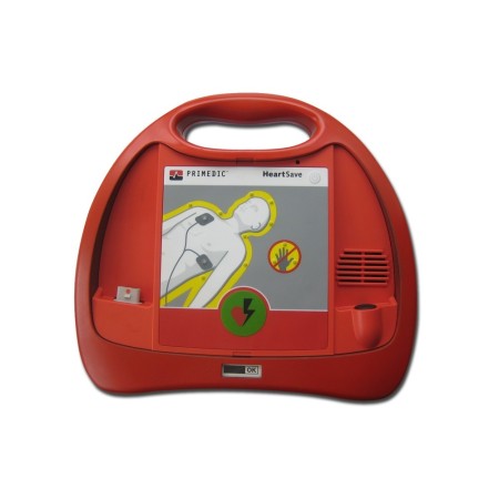 PRIMEDIC DEFIBRILLATORE HEART SAVE PAD CON BATTERIA AL LITIO - 100 SCARICHE CON 360J, 3 ANNI STANDBY
