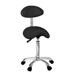 WEELKO SGABELLO A SELLA CON SCHIENALE - ALTEZZA REGOLABILE - 3 COLO...