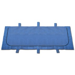GIMA TELO TRASPORTO SALMA IN VINILE-NYLON - BLU - PORTATA 150KG - 210 X 90 CM