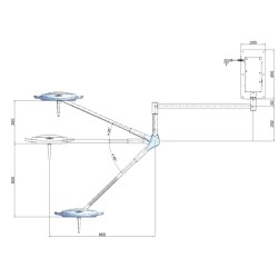 RIMSA LAMPADA SCIALITICA A LED PENTALED 12 - DA PARETE - 100.000 LUX