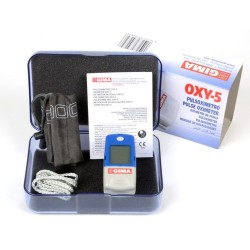 GIMA SATURIMETRO A DITO  OXY-5 - CON INDICE DI PERFUSIONE E ALLARMI - ADULTI/PEDIATRICO