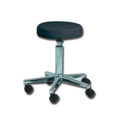 GIMA SGABELLO CON RUOTE - CON BASE IN METALLO - SEDILI DI VARI COLORI