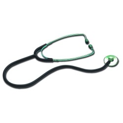 ERKA STETOSCOPIO ERKAPHON PIATTO IN ALLUMINIO - CROMATO NERO