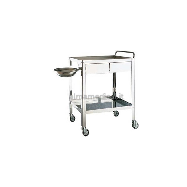 MORETTI CARRELLO MEDICAZIONE 2 CASSETTI 70X50X85