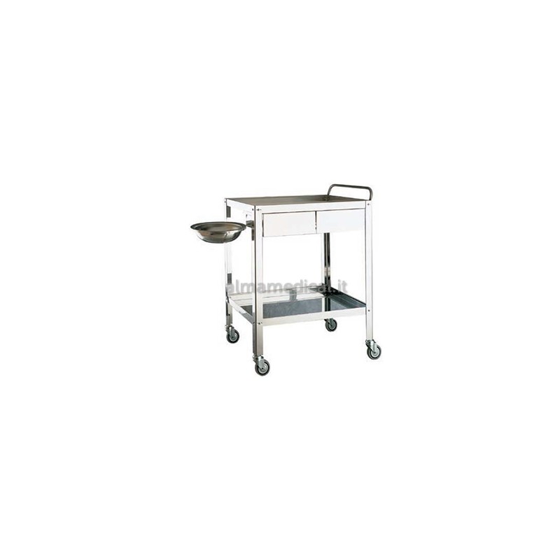 MORETTI CARRELLO MEDICAZIONE 2 CASSETTI 70X50X85
