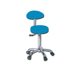 GIMA SGABELLO CON SCHIENALE CON ALTEZZA REGOLABILE - COLORI DIVERSI