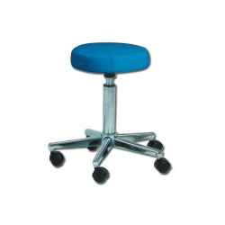 GIMA SGABELLO CON RUOTE - CON BASE IN METALLO - SEDILI DI VARI COLORI