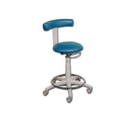 GIMA SGABELLO - CON ANELLO POGGIAPIEDI - SEDILE DI VARI COLORI