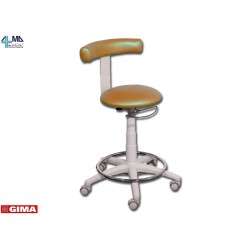 GIMA SGABELLO - CON ANELLO POGGIAPIEDI - SEDILE DI VARI COLORI