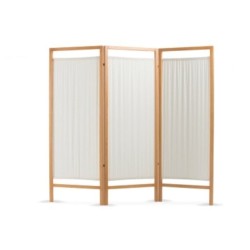 MORETTI PARAVENTO IN LEGNO 3 ANTE (COTONE). 170X192