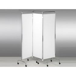 ALMAMEDICAL PARAVENTO 3 ANTE 160X170H IN ALLUMINIO ANODIZZATO CON RUOTE