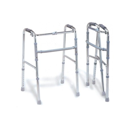 MORETTI DEAMBULATORE PIEGHEVOLE CON 4 PUNTALI (ARGENTO O BLU)