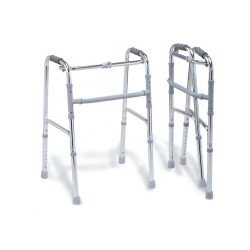 MORETTI DEAMBULATORE PIEGHEVOLE CON 4 PUNTALI (ARGENTO O BLU)