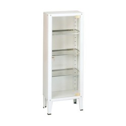 MORETTI VETRINA AD 1 ANTA IN VETRO TEMPERATO - 3 RIPIANI