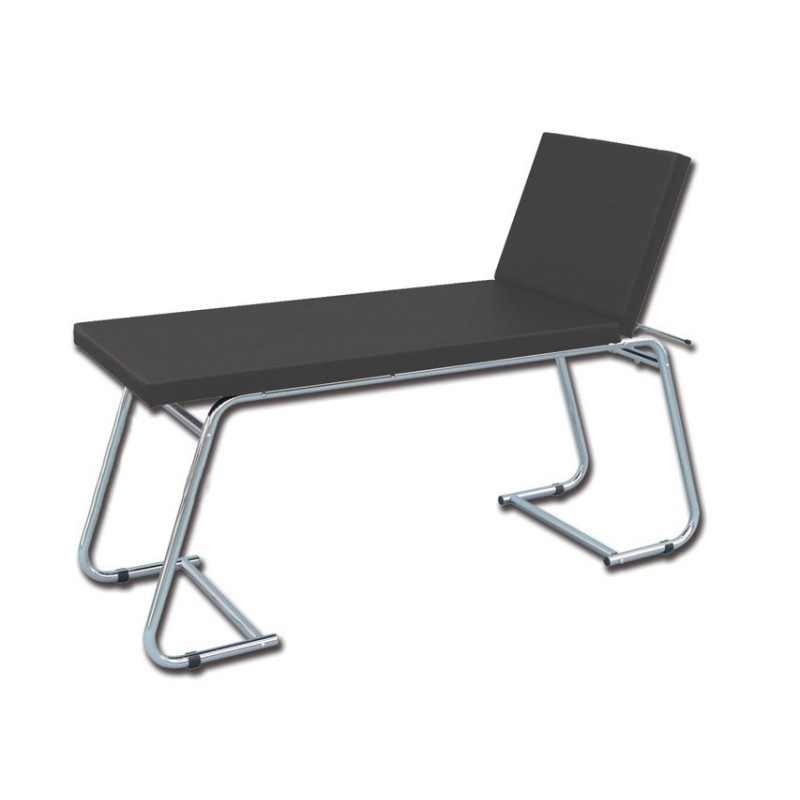 GIMA LETTINO DA VISITA MEDICA - CROMATO 150KG - NERO