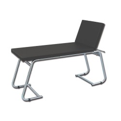 GIMA LETTINO DA VISITA MEDICA - CROMATO 150KG - NERO