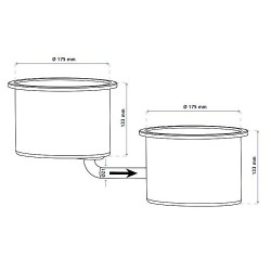 WEELKO FORNELLINO SCALDACERA PROFESSIONALE DOPPIO PER BARATTOLI DA 2,5 L