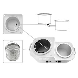 WEELKO FORNELLINO SCALDACERA PROFESSIONALE DOPPIO PER BARATTOLI DA 2,5 L