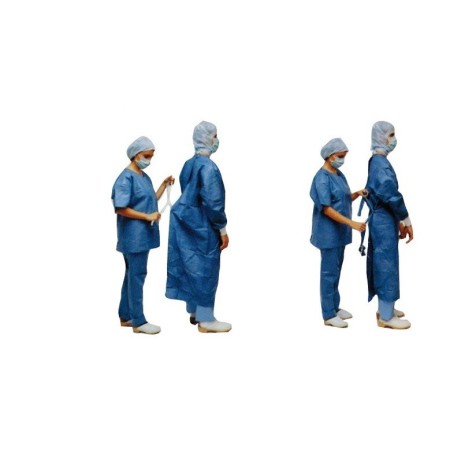 GIMA CAMICE CHIRURGICO STERILE 50 G/M2  - (MISURE DIVERSE) - CONF. 30 PZ.