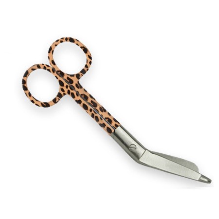 GIMA FORBICI PER BENDE - FANTASIA LEOPARDO - 14 CM