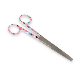 GIMA FORBICI RETTE PUNTE ALTERNE - FANTASIA BOLLE - 14 CM