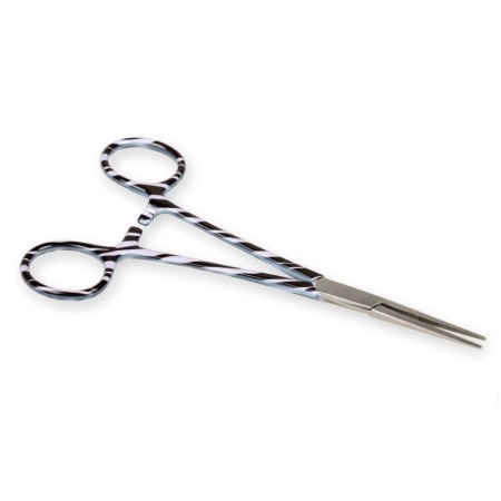GIMA  PINZA EMOSTATICA RETTA - FANTASIA ZEBRA - 16 CM