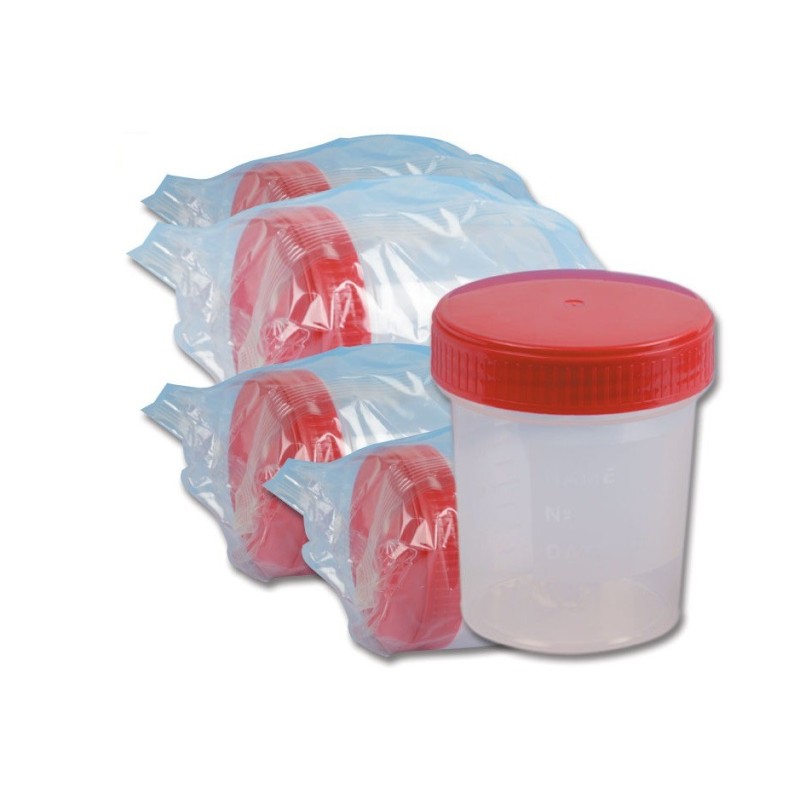 GIMA CONTENITORE STERILE PER URINE CON SCATOLA DA 120 ML. (CONF 120 PZ.)