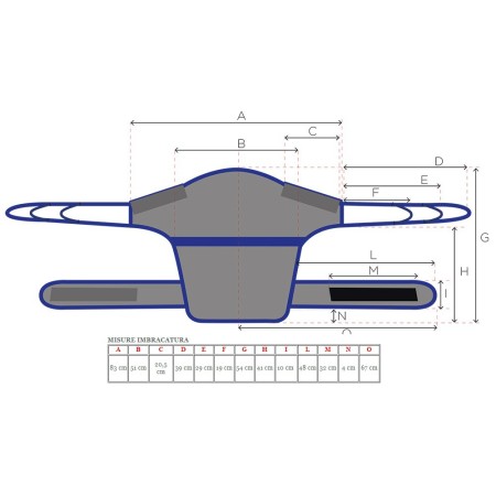 MORETTI IMBRACATURA DORSALE PRATIKO CON FASCIA