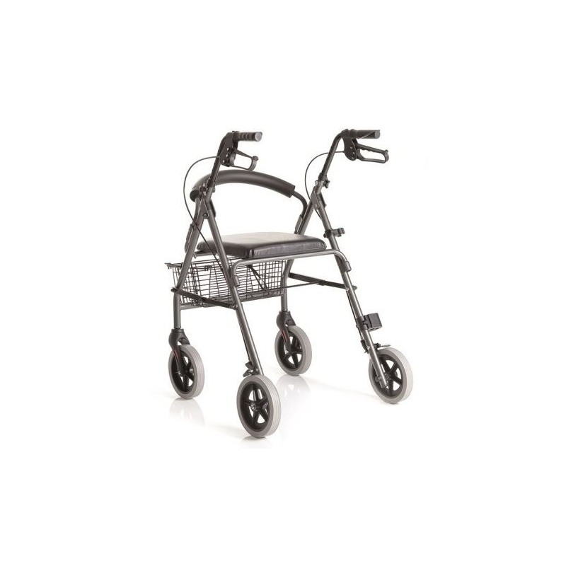 MORETTI ROLLATOR PIEGHEVOLE IN ALLUMINIO VERNICIATO