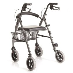 MORETTI ROLLATOR PIEGHEVOLE IN ALLUMINIO VERNICIATO