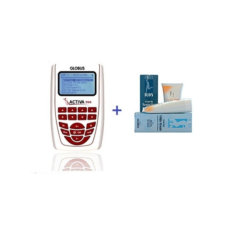 GLOBUS ELETTROSTIMOLATORE ACTIVA 700 + KIT + 1 GLOBUS CREMA RASSODANTE (SPEDIZIONE GRATUITA)