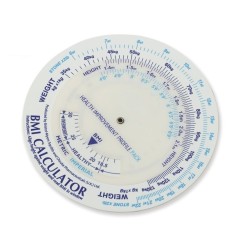 GIMA DISCO CALCOLATORE CON INDICE DI MASSA CORPOREA - CONF 10 PZ.