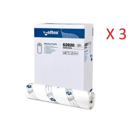 CELTEX COLLECTION LENZUOLINO MEDICO PURA CELLULOSA 2 VELI (60CM x 80MT - CONFEZIONE DA 18 ROTOLI)