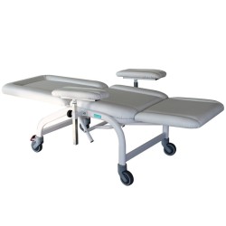 GIMA POLTRONA DONATORI CON RUOTE - MECCANICA - BIANCA