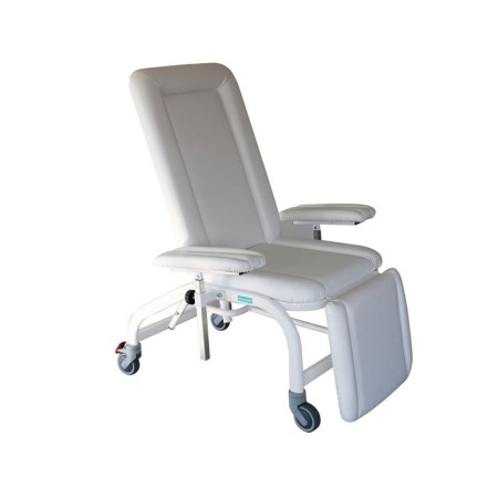 GIMA POLTRONA DONATORI CON RUOTE - MECCANICA - BIANCA